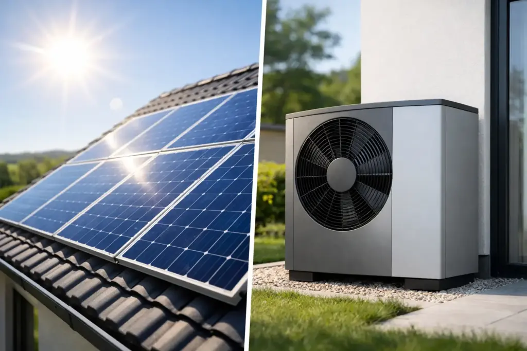 Solaranlage oder Wärmepumpe?