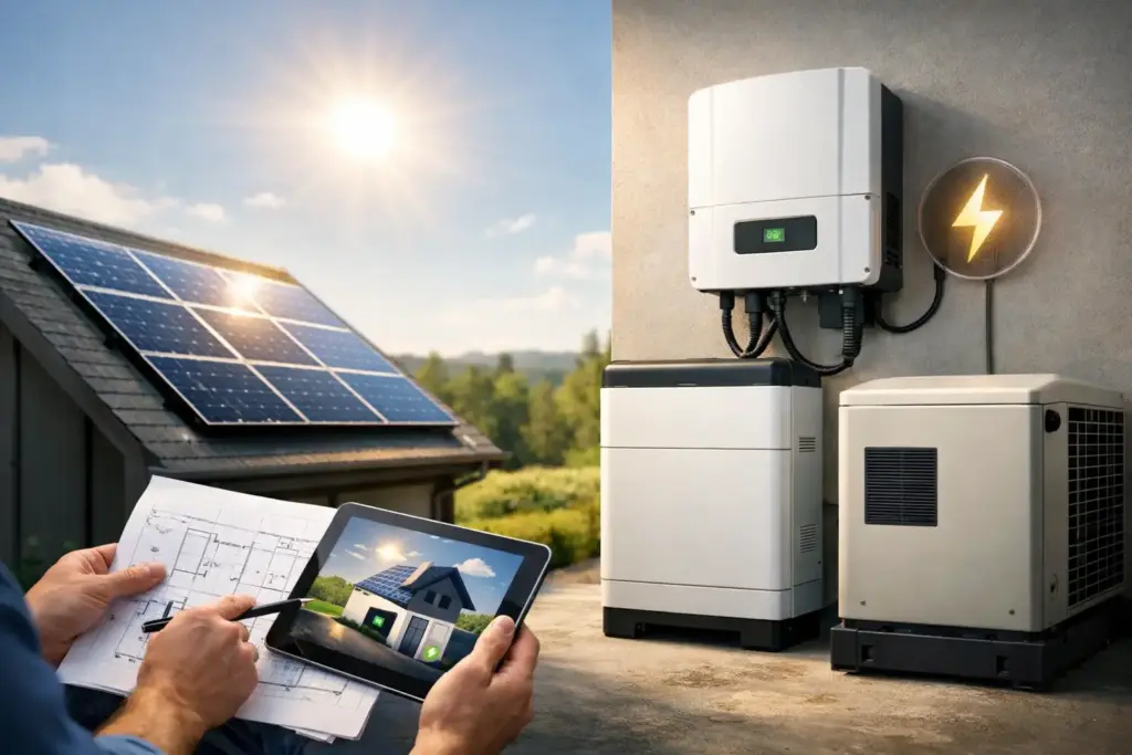 Solaranlage mit Notstromfunktion planen